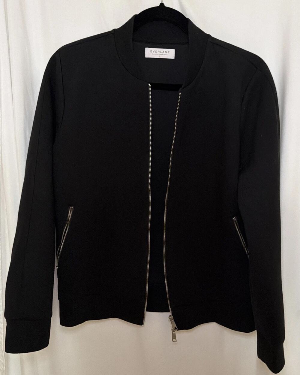 Everlane Smooth Feel Cotton Perfect Fall Bomber Jacket Medium